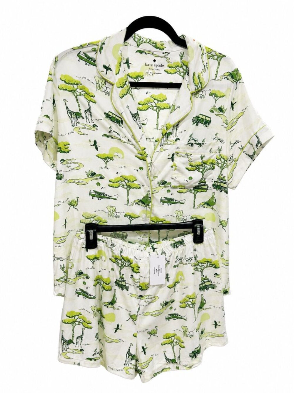 Kate Spade New York Safari Print Pajama Set NWT